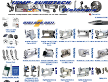 Tablet Screenshot of industrialsewingmachineparts.co.uk